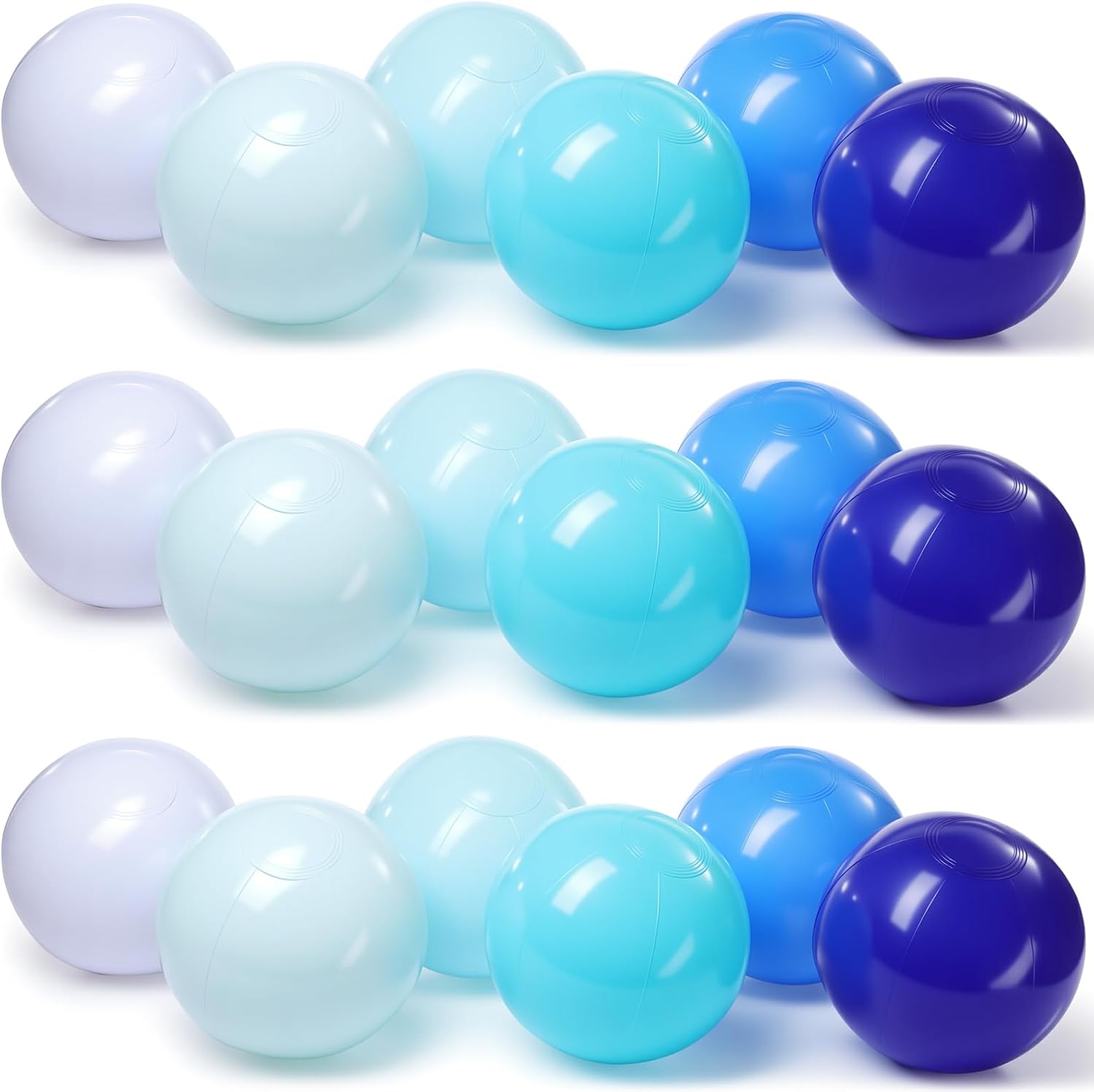 Swimlyra 24-Pack Inflatable Beach Balls, 10-Inch Colorful Pool Toys for Kids, Summer Party & Beach Fun