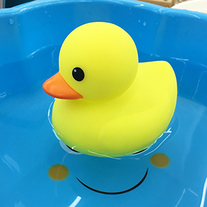Swimlyra 4-Inch Yellow Rubber Bath Duck Toy for Kids