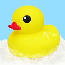 Swimlyra 4-Inch Yellow Rubber Bath Duck Toy for Kids